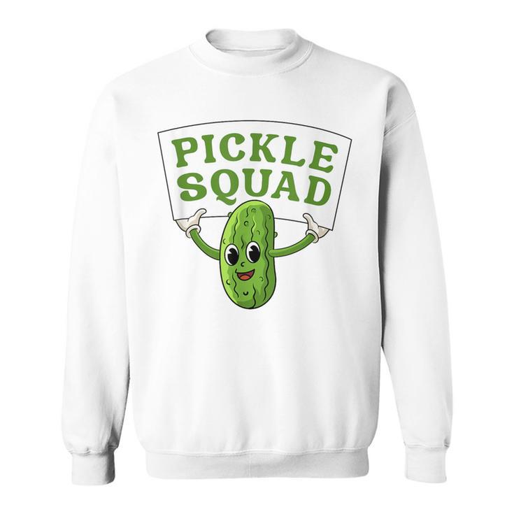 Pickle Squad Cucumber Vegan Pickles Lover Sweatshirt