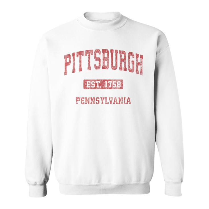Pittsburgh Pennsylvania Pa Vintage Athletic Sports Sweatshirt