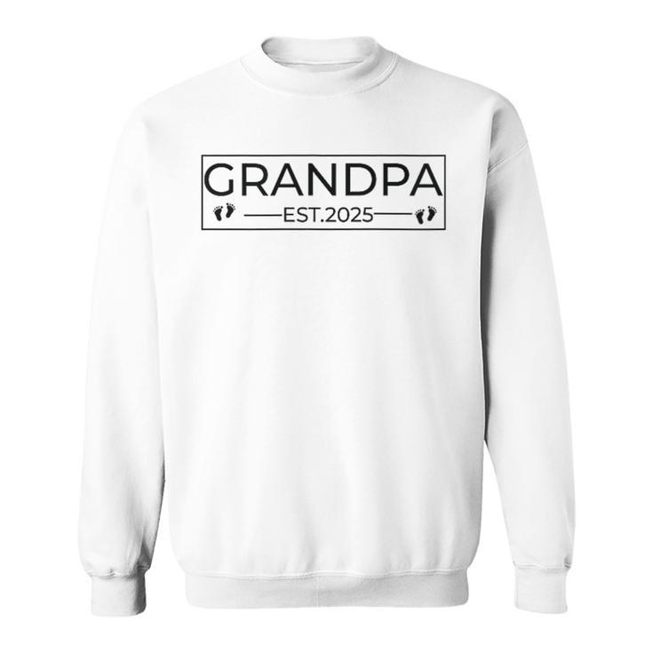 Promoted To Grandpa Est 2025 New Grandpa Fathers Day Sweatshirt
