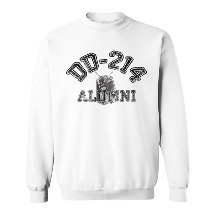 Proud Veteran Dd214 Alumni Dog Tag For Vets Sweatshirt