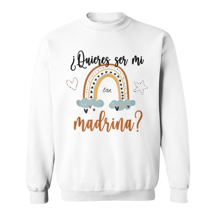 Quieres Ser Mi Madrina Godchild Niño Diciendo Mejor Madrina Camisa de entrenamiento