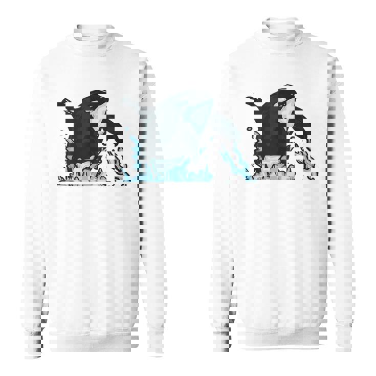 Regalo De Ballena Asesina Saltando Orca Sin Mangas Camisa de entrenamiento