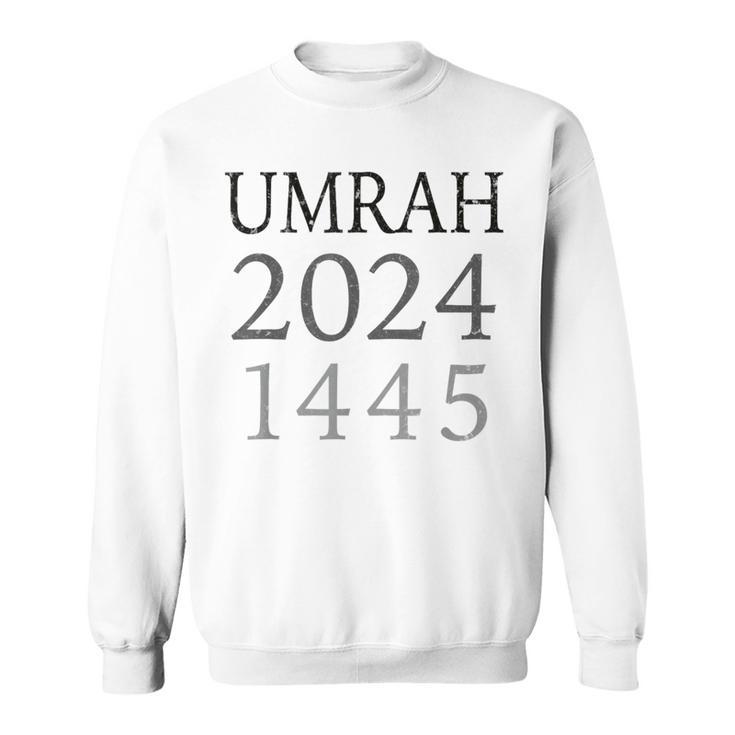 Retro Umrah 2024 Crew Uniform 1445 Umra Group Pilgrim Squad Sweatshirt