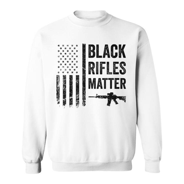 Rifles Matter Pro Gun Rights Camo Usa Flag Sweatshirt