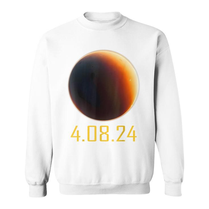 Road Atlas For The Total Solar Eclipse Of 2024 April 8 Path Sweatshirt