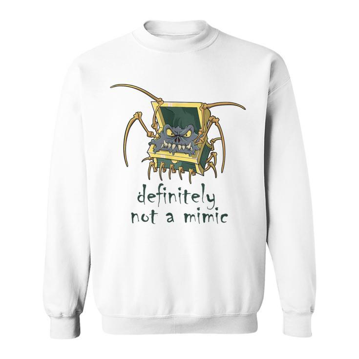 Roleplaying Meme Rpg Mimic Meme Joke Creature Illustration Sweatshirt