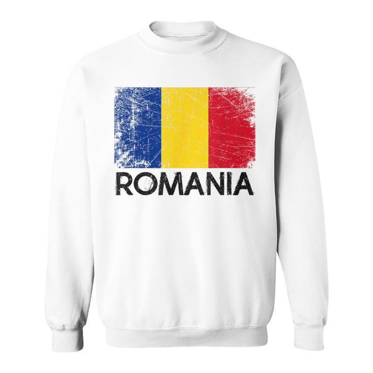 Romanian Flag Vintage Made In Romania Sweatshirt