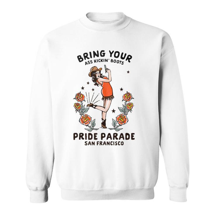 San Francisco Gay Pride Parade Lgbtq Cowgirl Cute Cool Sweatshirt