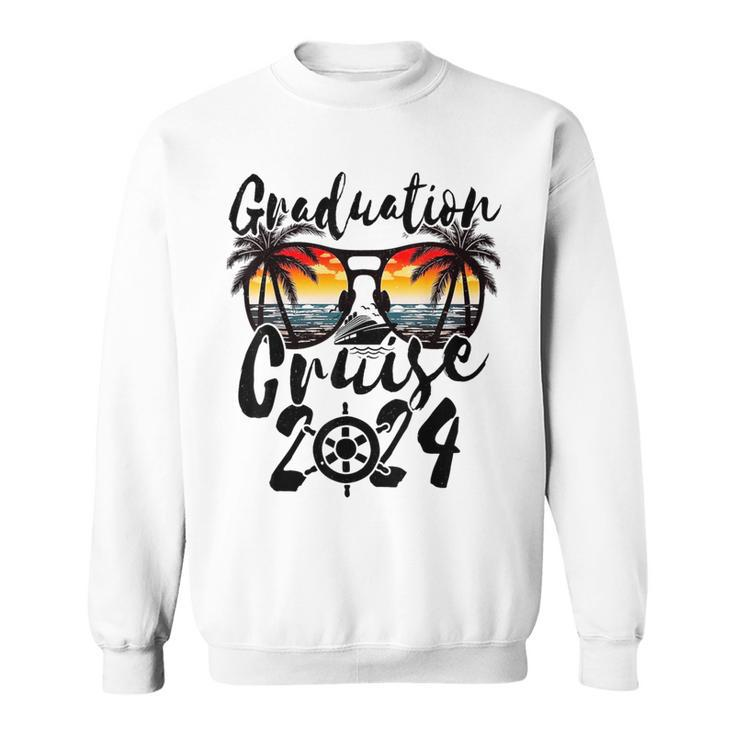 Senior Graduation Trip Cruise 2024 Retro Ship Party Cruise Sweatshirt
