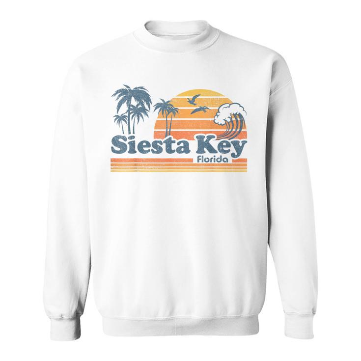 Siesta Key Beach Florida Vintage Spring Break Vacation Retro Sweatshirt