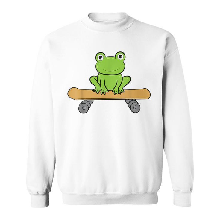 Skateboarding Frogs Skateboard Frogs Sweatshirt