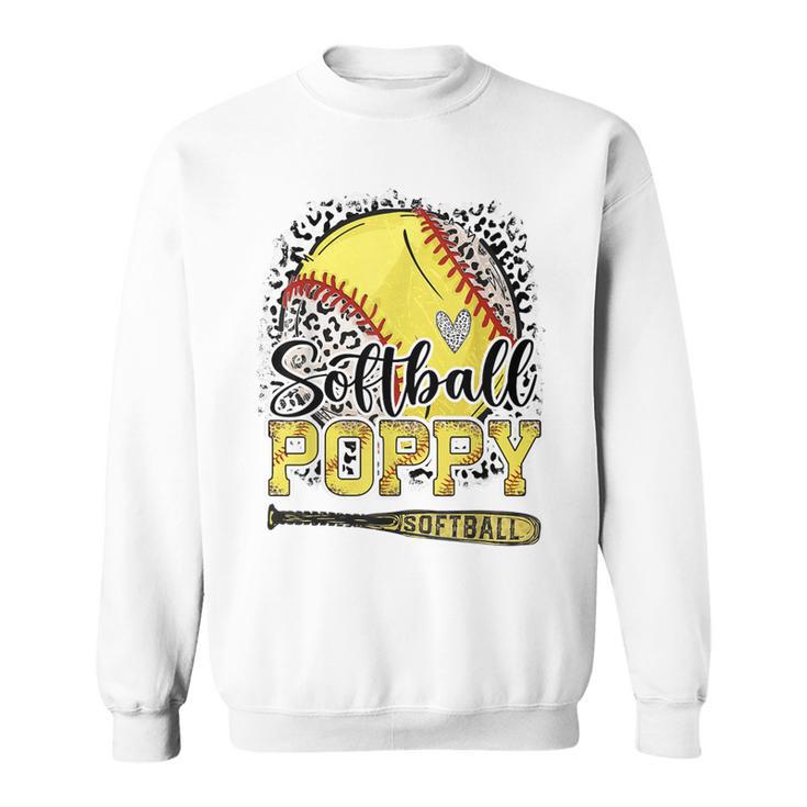 Softball Poppy Leopard Softball Pride Sweatshirt