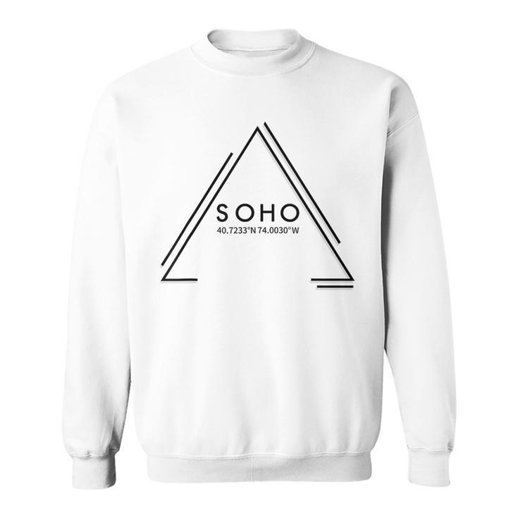 Soho Coordinates New York City Geometric Minimalist Sweatshirt