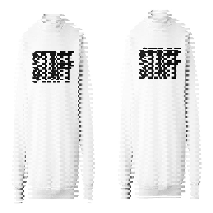 Staff Atrás Negro Texto Uniforme Para Adultos Blanco Camisa de entrenamiento