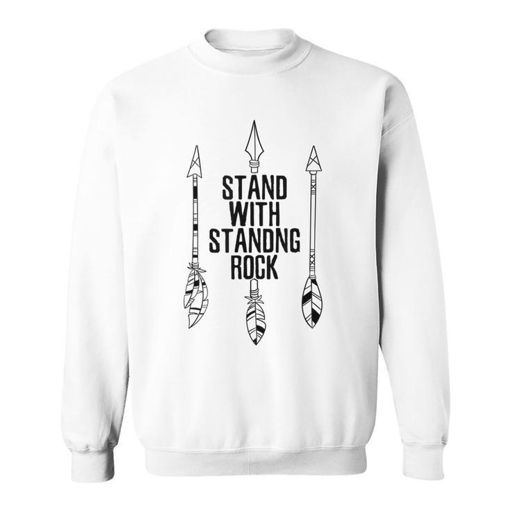 I Stand With Standing Rock Nodapl Dakota Pipeline T Sweatshirt