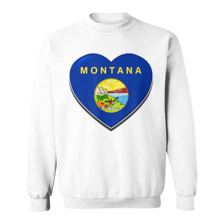 State Of Montana Heart T Home Pride Love Hometown Sweatshirt