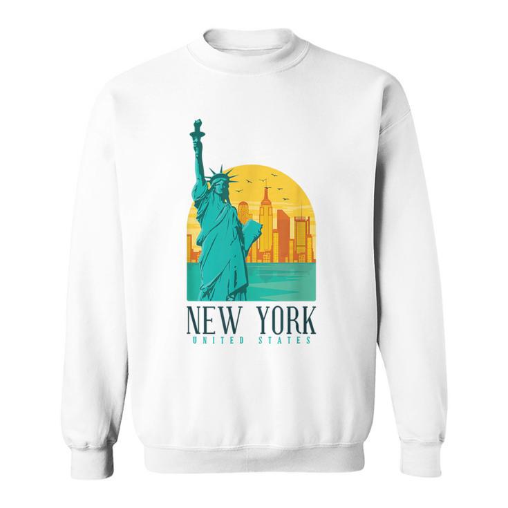 Statue Of Liberty Retro Vintage New York City Nyc Ny Sweatshirt