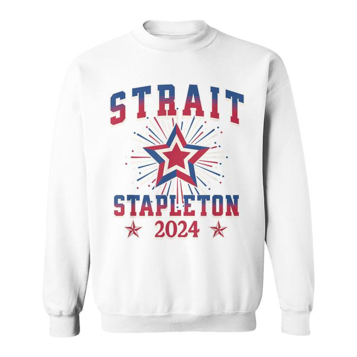 Strait Stapleton Patriotic Stars Usa America Concert Sweatshirt