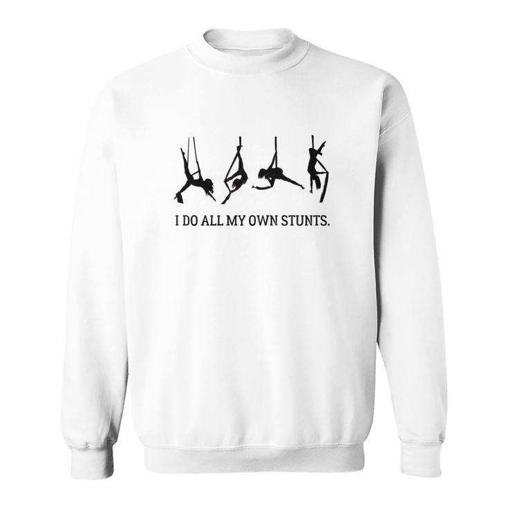 Sweater Unisexe I Do All My Own Stunts, Motif Humoristique de Chutes