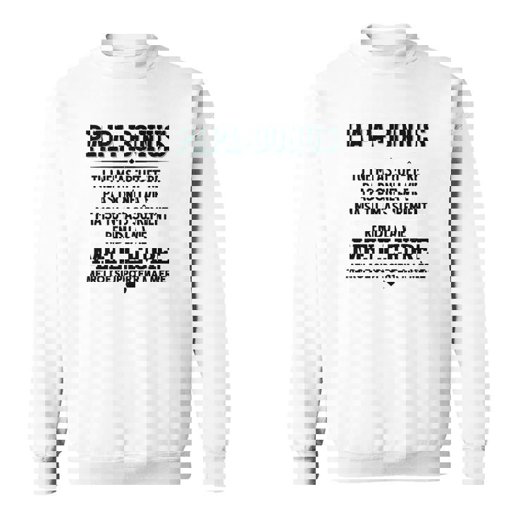 T-shirt imprimé au dos Papa Bonus pour Hommes, Idée Cadeau