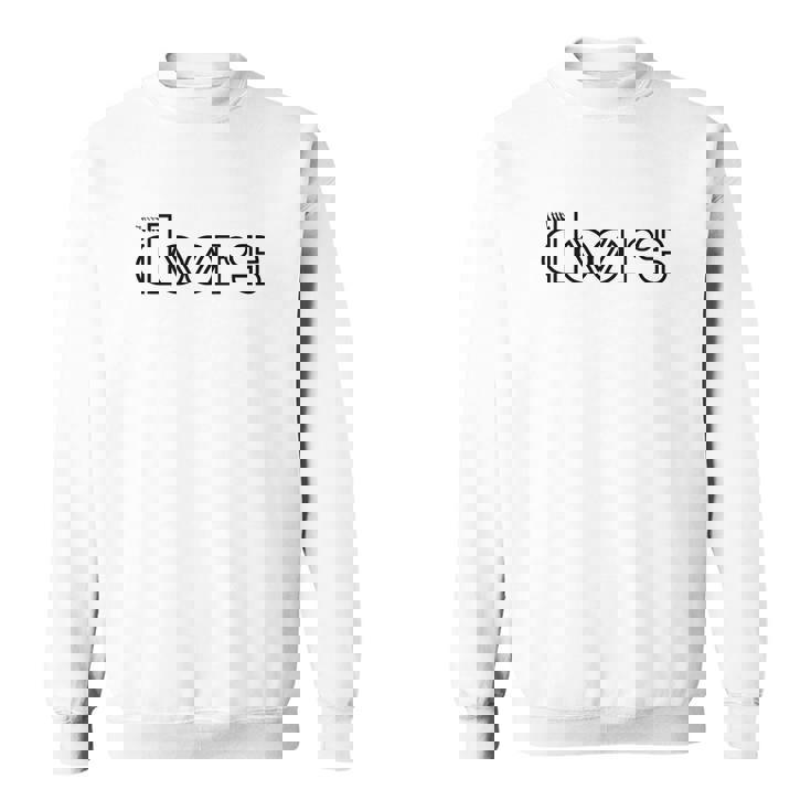 Sweater Unisexe The Doors Blanc, Logo Iconique pour Fans de Rock