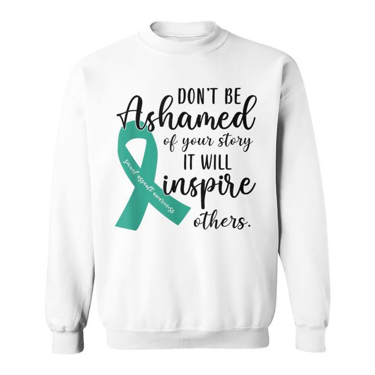 Teal Ribbon Support Squad Sexual Assault Awareness Month Sweatshirt