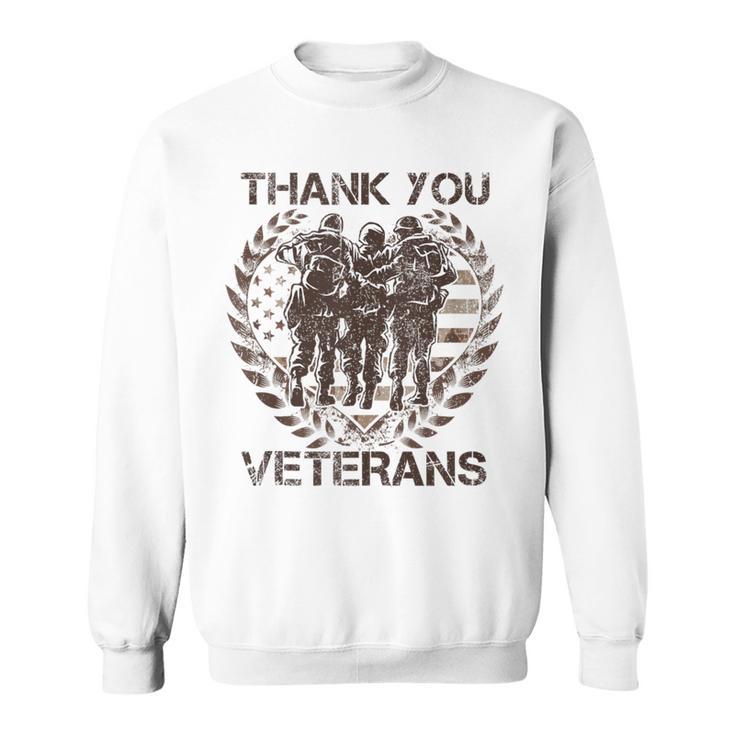 Thank You For Your Service Veteran Memorial Day Military Sweatshirt