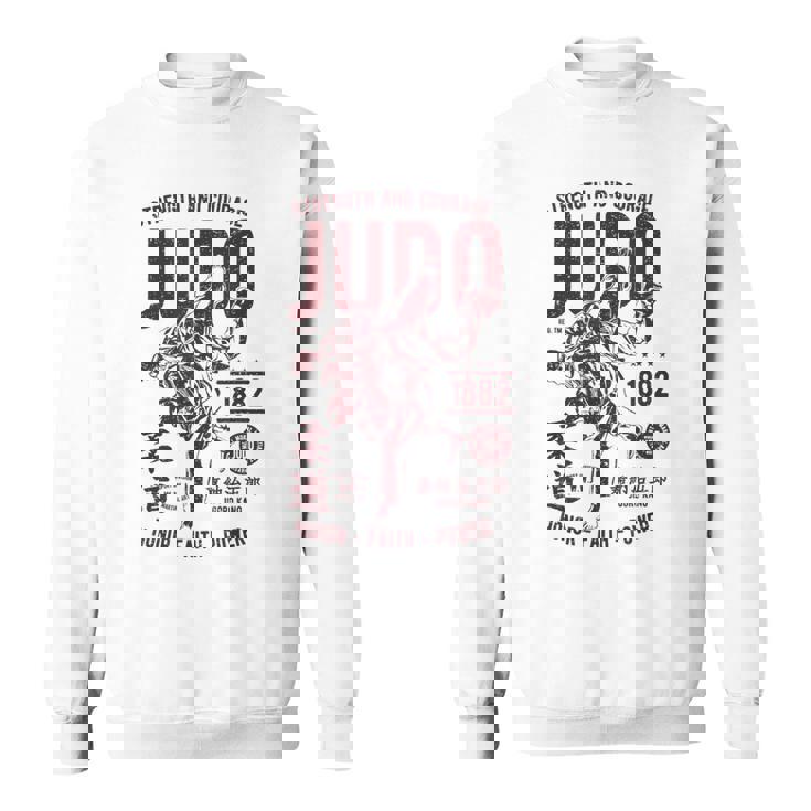 Traje De Judo Retro Desgastado Hombresintage Judo Camisa de entrenamiento