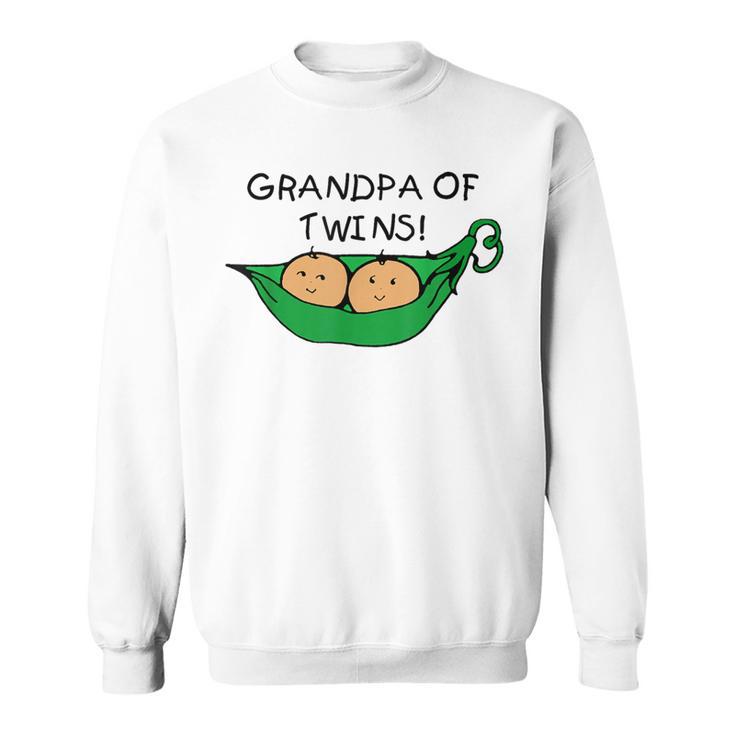 Two Peas In A Pod Grandpa Of Twins Sweatshirt