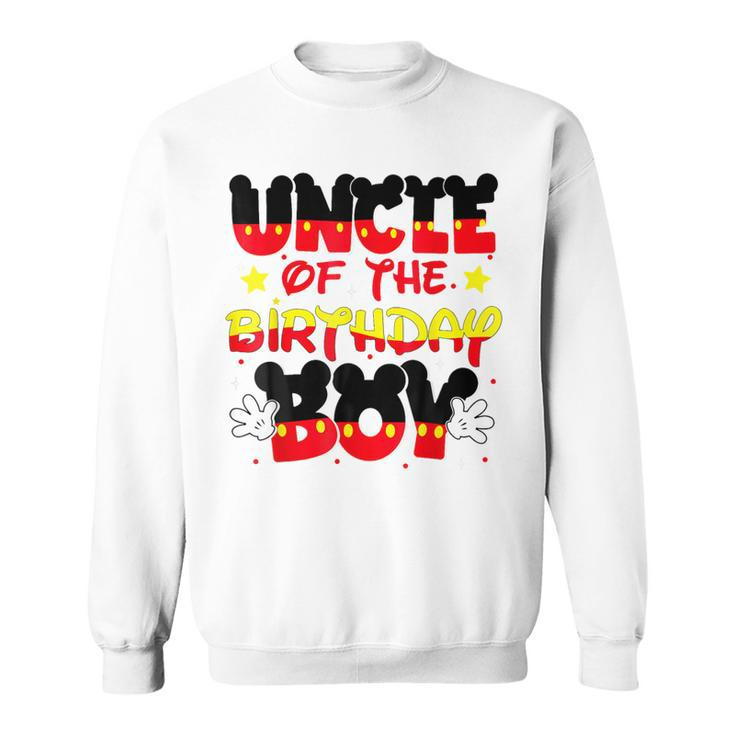 Uncle Of The Birthday Boy Mouse Family Matching Sweatshirt