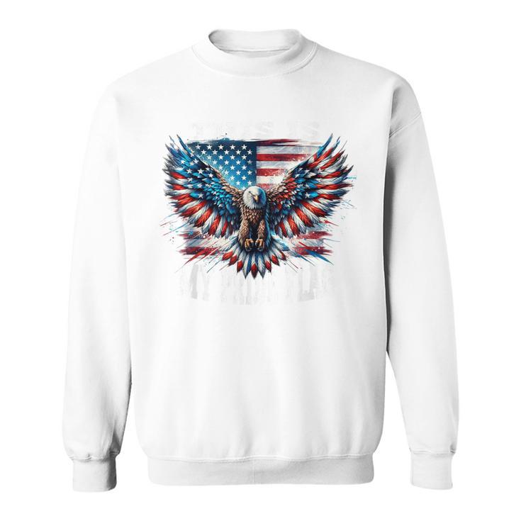 Usa Patriotic American Flag Usa Eagle Flag 4Th Of July Sweatshirt