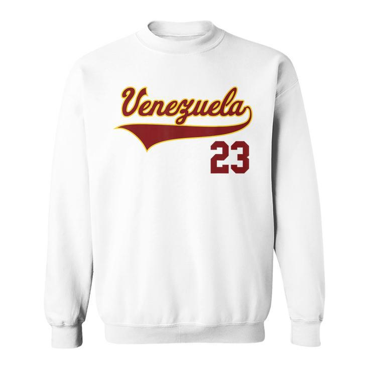 Venezuela Baseball Franela Vinotinto Beisbol 23 Sweatshirt