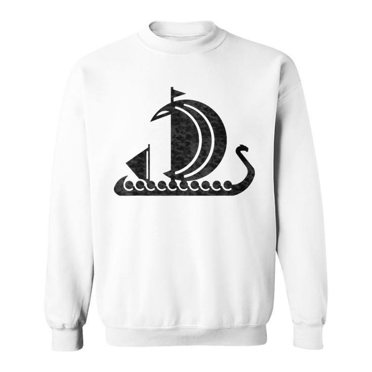 Viking Warrior Sailing Ship Scandinavian Greyjoy Sweatshirt