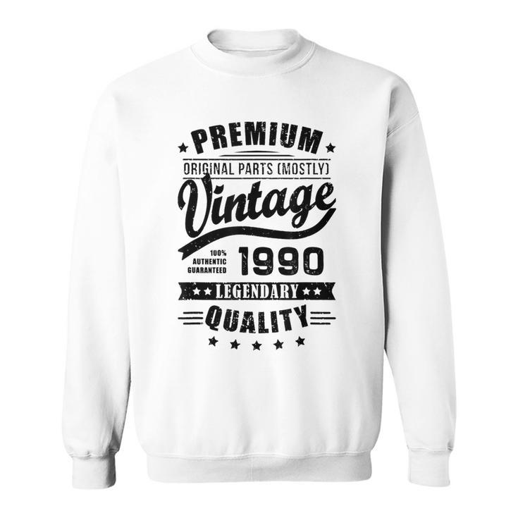 Vintage 1990For Retro 1990 Birthday Sweatshirt