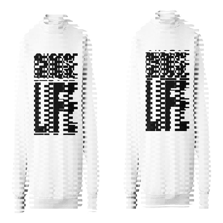 Vintage Choose Life Les Meilleures Habitudes De Conscience De Soi Des Années 80 Sweater e