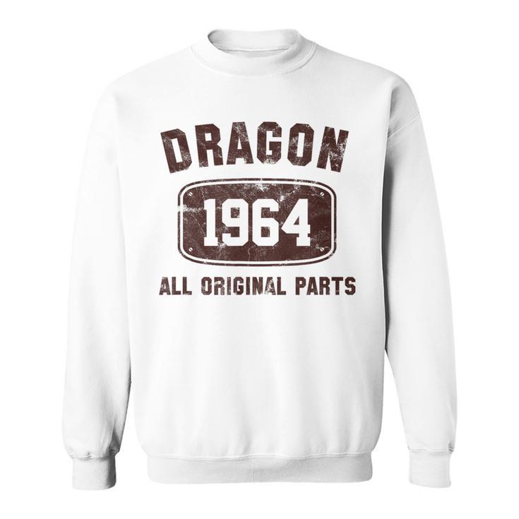 Vintage Dragon Born In 1964 Chinese Year Of The Dragon Bday Sweatshirt