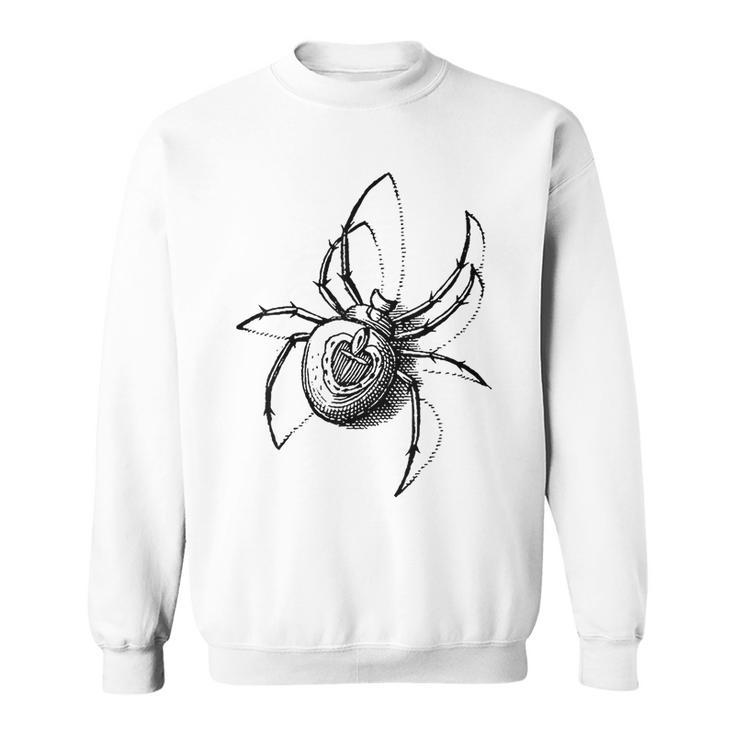 Vintage Retro Spider Scientific Illustration Entomology Sweatshirt