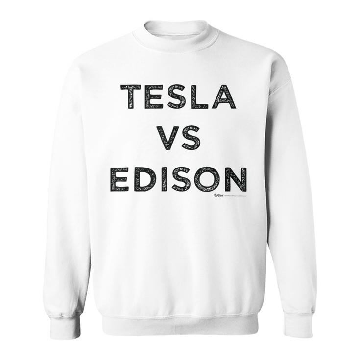 Vintage Tesla Vs Edison Electrician Word Sweatshirt