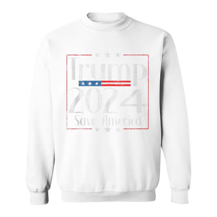 Vintage Trump 2024 Save America Vote Trump 2024 Sweatshirt