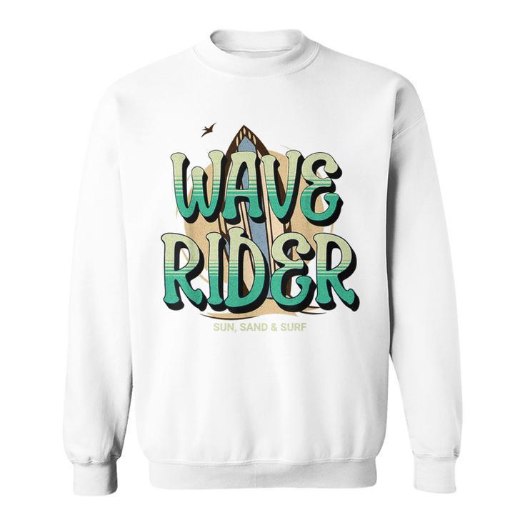 Wave Rider Surfing Surfboard Men Sweatshirt