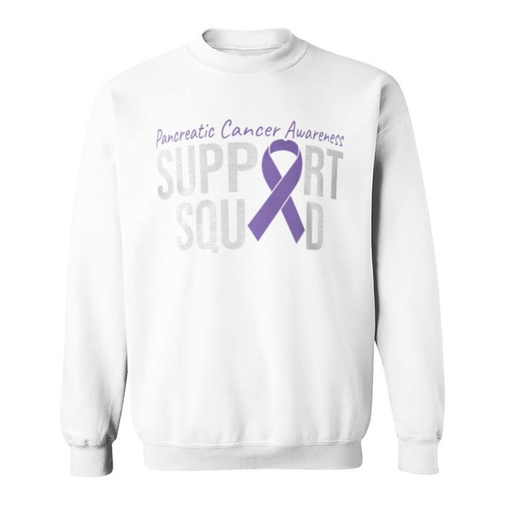 We Wear Purple Pancreatic Cancer Awareness Support Squad Sweatshirt