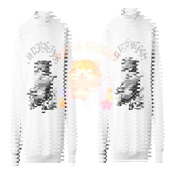 Wheelchair Chronic Pain Disability Awareness Spoonie Hamster Sweatshirt