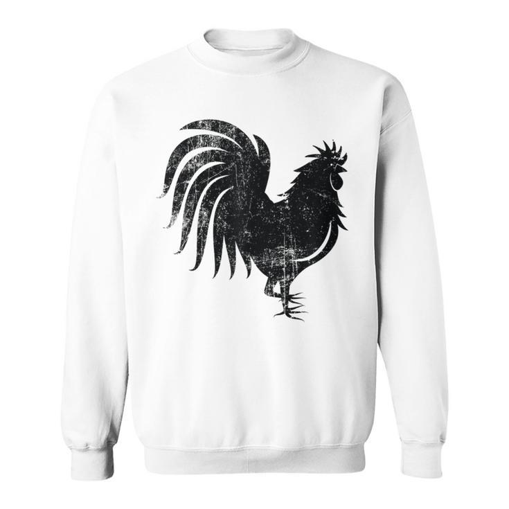 Year Of The Rooster Horoscope Vintage Distressed Sweatshirt