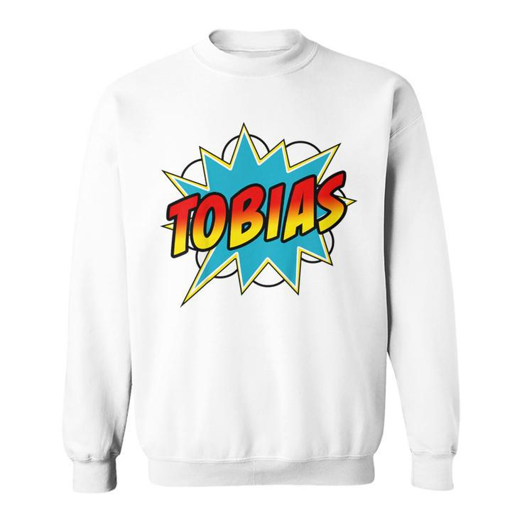 Youth Boys Tobias Comic Book Superhero Name Sweatshirt