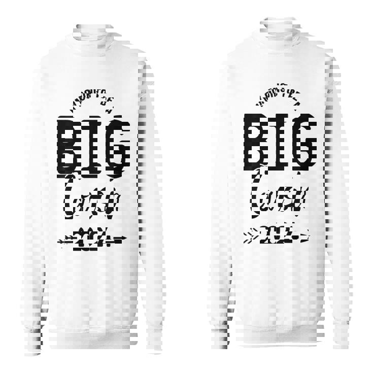 Youth Im Going To Be A Big Cousin 2024 Big Cousin 2024 Sweatshirt