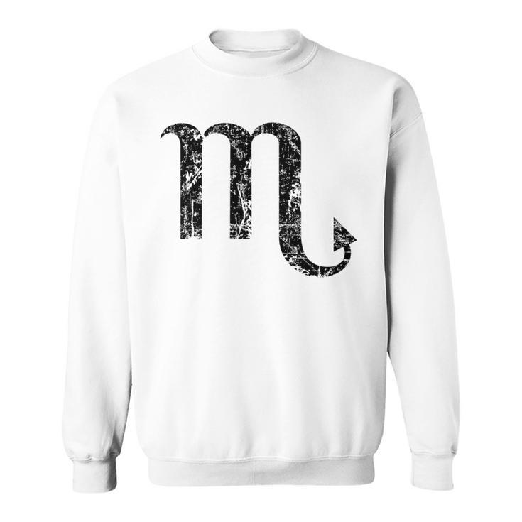 Zodiac Sign Scorpio Vintage Black Sweatshirt