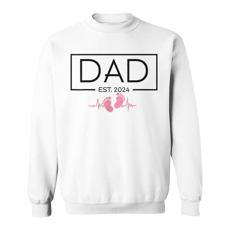 Zum Papa Befördert 2024 Neuer Papaatertag Baby Neuer Papa Sweatshirt