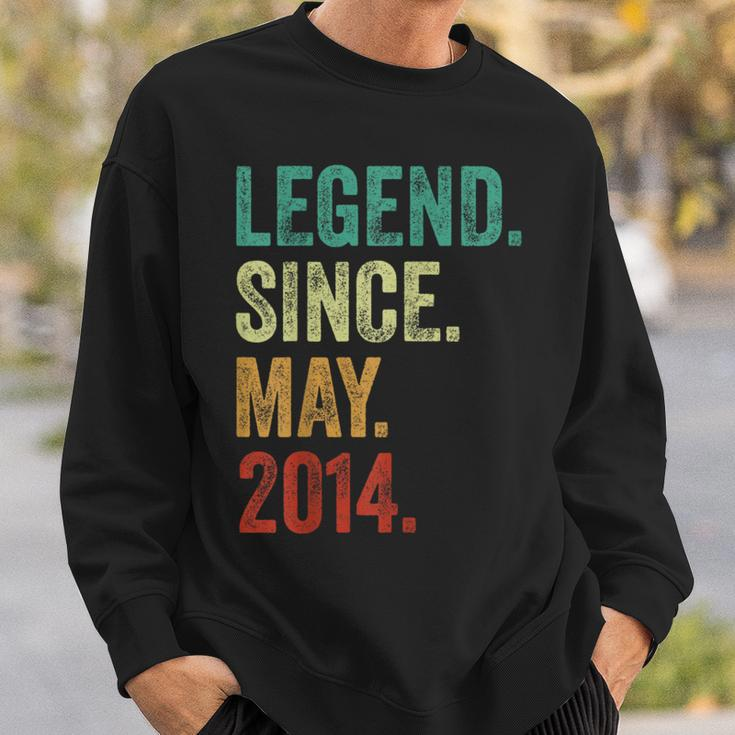 10 Years Old Legend Since May 2014 10Th Birthday Sweatshirt Gifts for Him