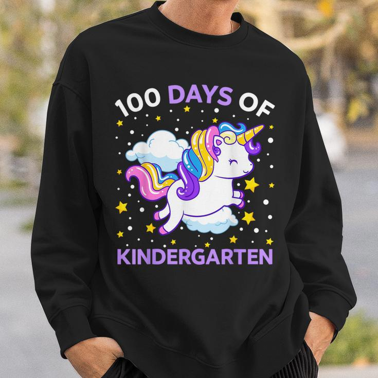 100 Days Of Kindergarten Unicorn Girls 100 Days Of School Sweatshirt Gifts for Him