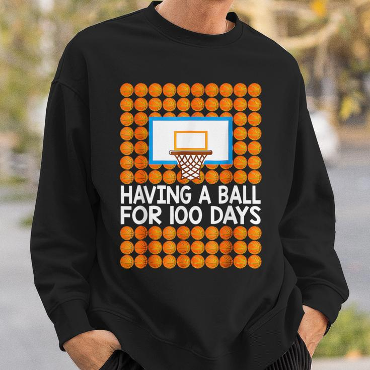 100 Days Of School Basketball 100Th Day Balls For Boys Sweatshirt Gifts for Him